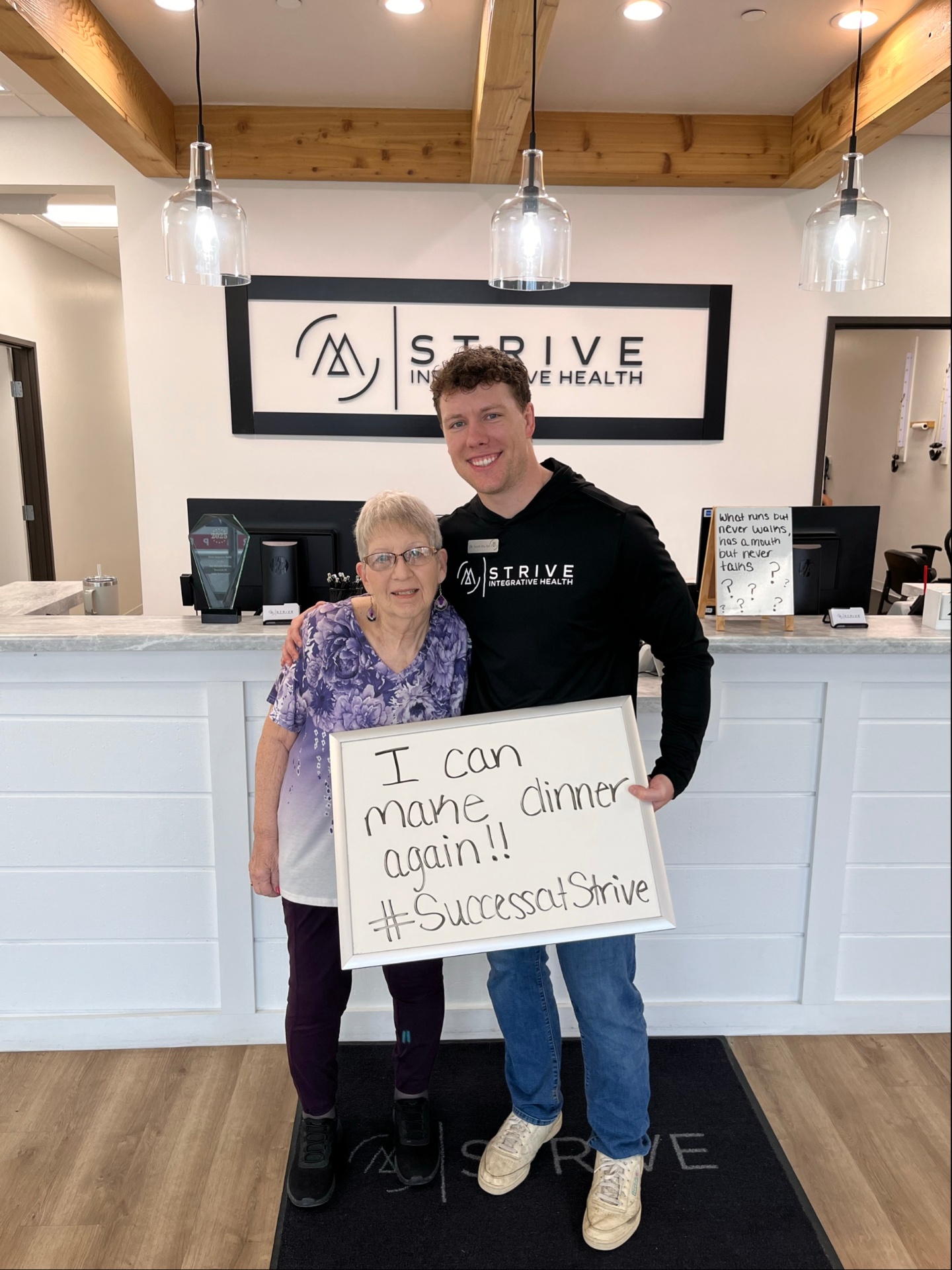 Patient with Dr. Stevenson: I can make dinner again