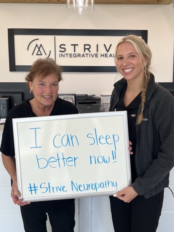 Patient with team member: I can sleep better now