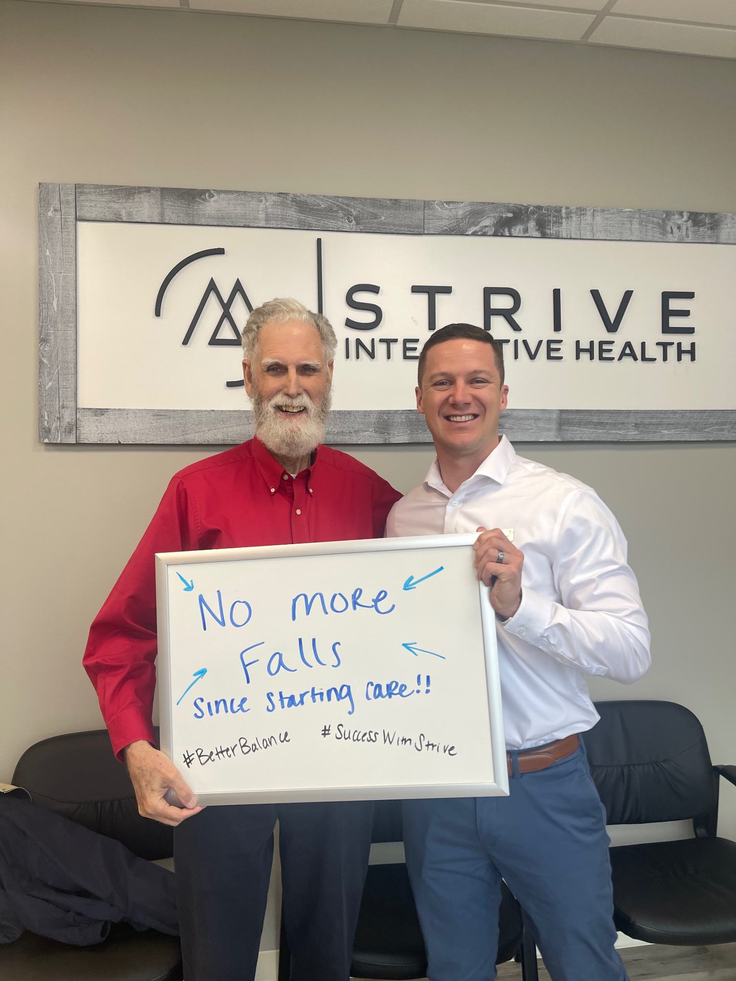 Patient with Dr. Stevenson: No more falls since starting care