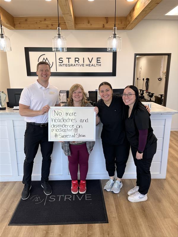 Patient with Strive team: No more headaches and dependence on medication